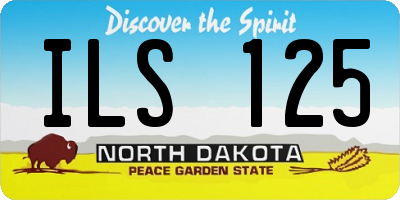 ND license plate ILS125