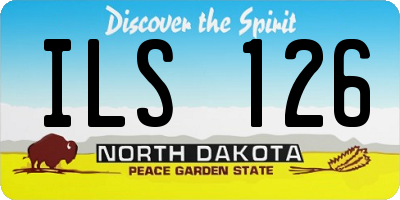 ND license plate ILS126