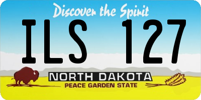 ND license plate ILS127