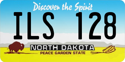ND license plate ILS128