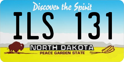 ND license plate ILS131
