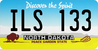 ND license plate ILS133