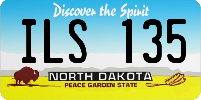 ND license plate ILS135