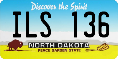 ND license plate ILS136