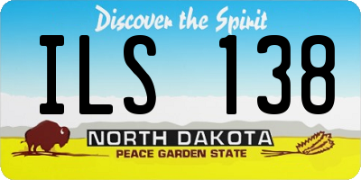 ND license plate ILS138