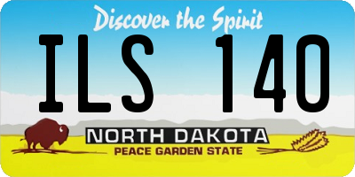 ND license plate ILS140