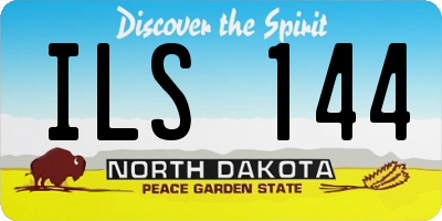 ND license plate ILS144