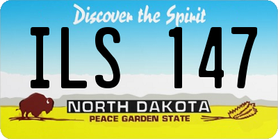 ND license plate ILS147