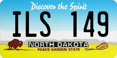 ND license plate ILS149