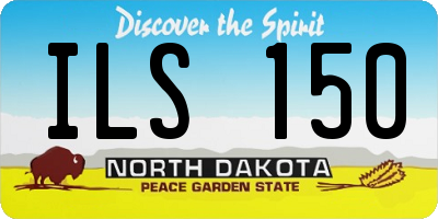 ND license plate ILS150