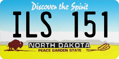 ND license plate ILS151