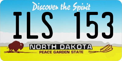 ND license plate ILS153