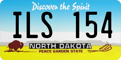 ND license plate ILS154