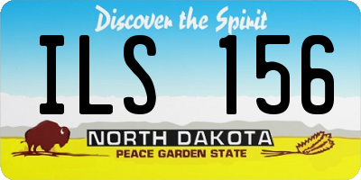 ND license plate ILS156