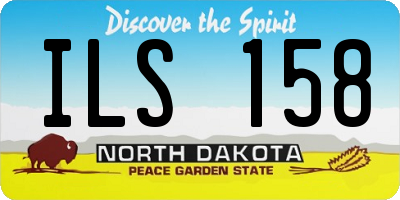 ND license plate ILS158