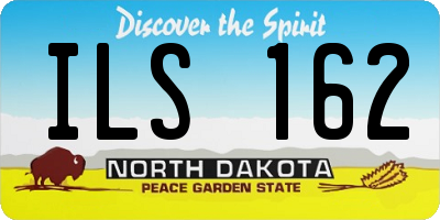 ND license plate ILS162