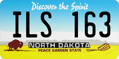 ND license plate ILS163
