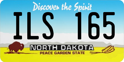 ND license plate ILS165