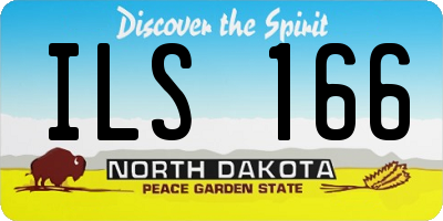 ND license plate ILS166