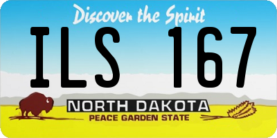 ND license plate ILS167