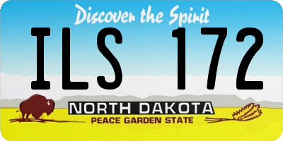 ND license plate ILS172