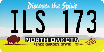 ND license plate ILS173