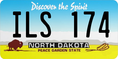 ND license plate ILS174