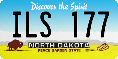 ND license plate ILS177