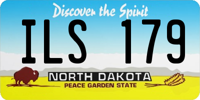 ND license plate ILS179