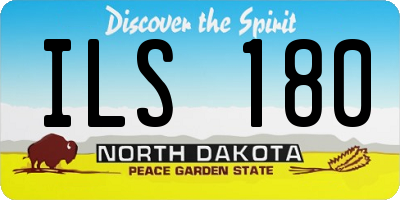 ND license plate ILS180