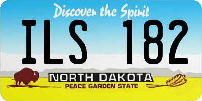 ND license plate ILS182