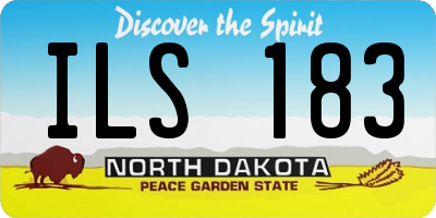 ND license plate ILS183