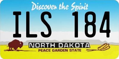 ND license plate ILS184