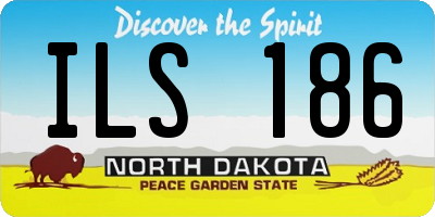 ND license plate ILS186