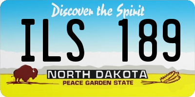 ND license plate ILS189