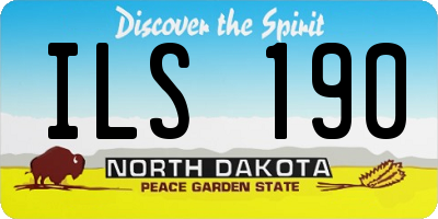 ND license plate ILS190