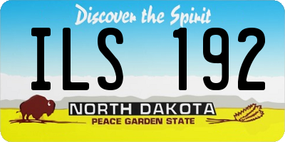 ND license plate ILS192