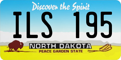 ND license plate ILS195