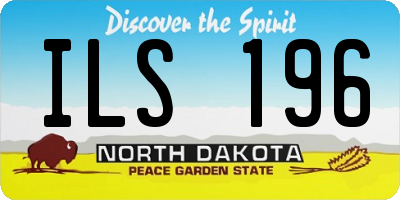 ND license plate ILS196