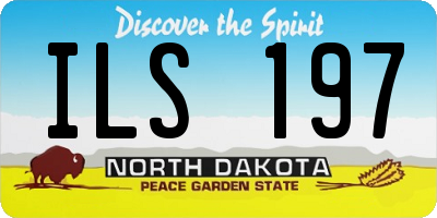 ND license plate ILS197