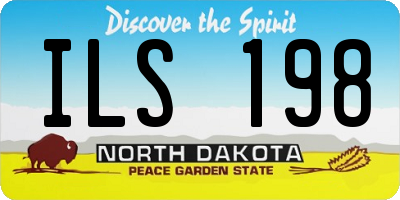 ND license plate ILS198