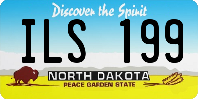 ND license plate ILS199