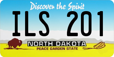 ND license plate ILS201