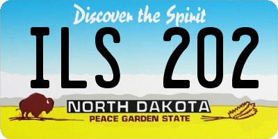 ND license plate ILS202