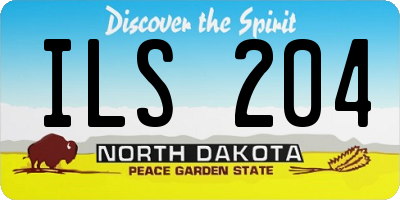 ND license plate ILS204