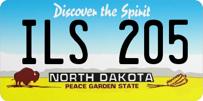 ND license plate ILS205