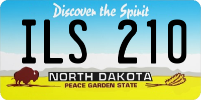 ND license plate ILS210