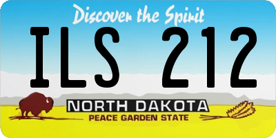 ND license plate ILS212