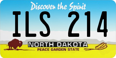 ND license plate ILS214