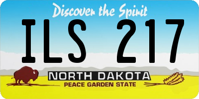 ND license plate ILS217